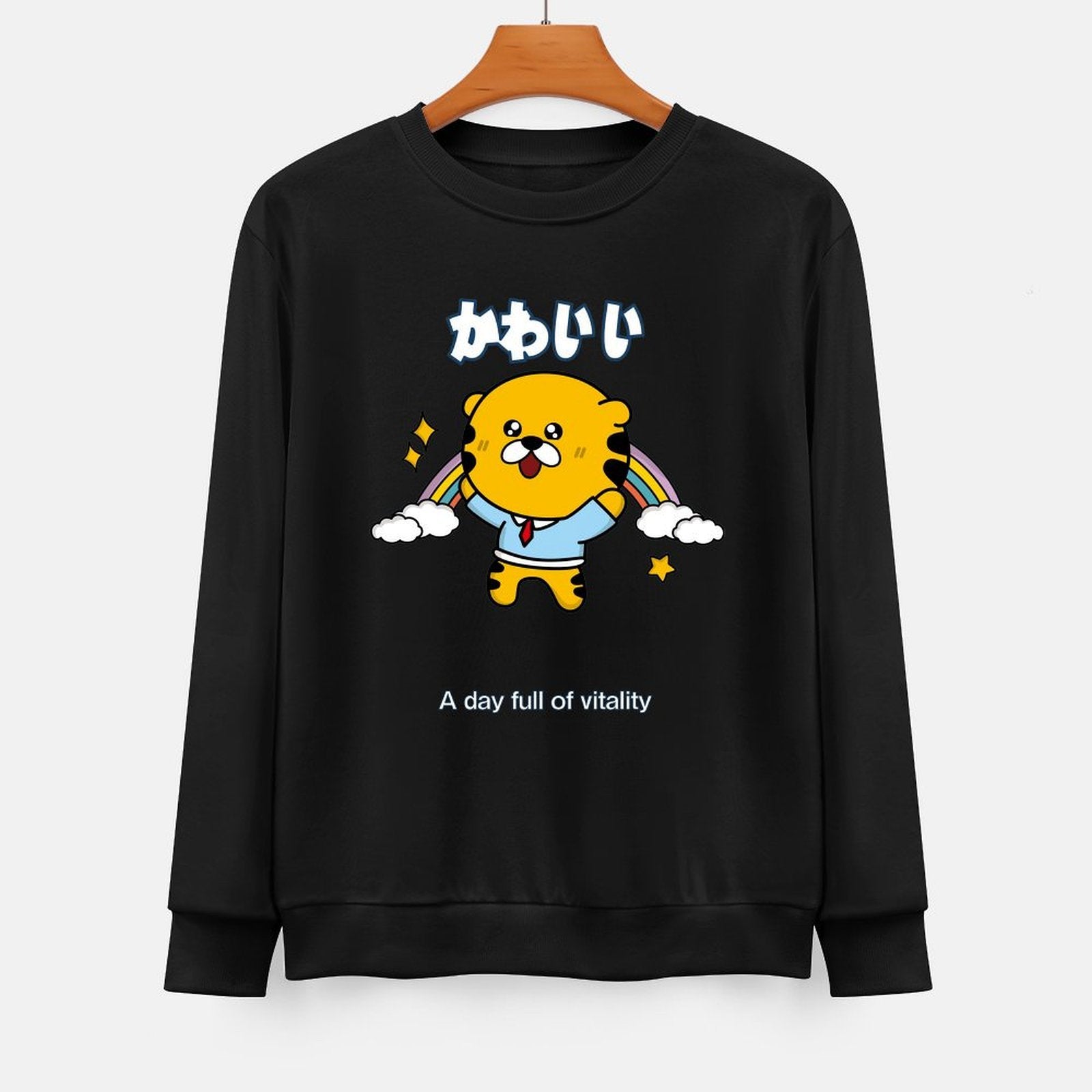 Front Patterned Long Sleeve TopMade-to-Order Pure